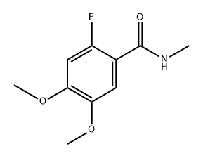 2-fluoro-4,5-dimethoxy-N-methylbenzamide Structure