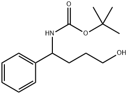 tert-Butyl (4-hydroxy-1-phenylbutyl)carbamate Structure