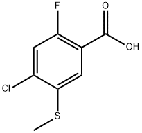 4-chloro-2-fluoro-5-(methylthio)benzoic acid Structure