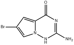 2-aMino-6-broMopyrrolo[2,1-f][1,2,4]triazin-4(3H)-one Structure