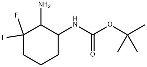 TERT-BUTYL N-(2-AMIN0-3,3- DIFLUOROCYCLOHEXYL)CARBAMATE Structure