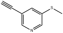 3-Ethynyl-5-(methylthio)pyridine Structure