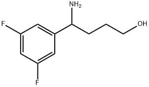 Benzenebutanol, δ-amino-3,5-difluoro- Structure