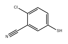 2-chloro-5-sulfanylbenzonitrile Structure