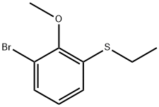 1-Bromo-3-(ethylthio)-2-methoxybenzene Structure