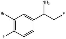 Benzenemethanamine, 3-bromo-4-fluoro-α-(fluoromethyl)- Structure