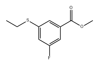 methyl 3-(ethylthio)-5-fluorobenzoate Structure