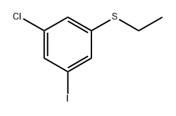 (3-chloro-5-iodophenyl)(ethyl)sulfane 구조식 이미지