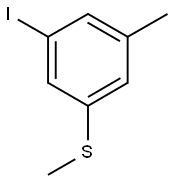 (3-iodo-5-methylphenyl)(methyl)sulfane Structure