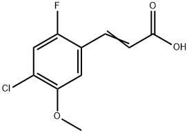 3-(4-Chloro-2-fluoro-5-methoxyphenyl)-2-propenoic acid Structure