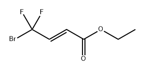 (E)-Ethyl 4-bromo-4,4-difluorobut-2-enoate Structure