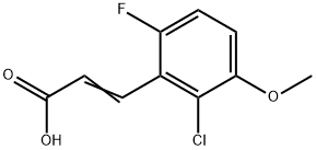 3-(2-Chloro-6-fluoro-3-methoxyphenyl)-2-propenoic acid Structure