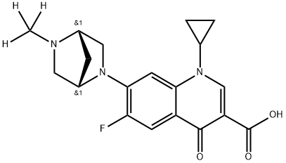 Danofloxacin D3 구조식 이미지