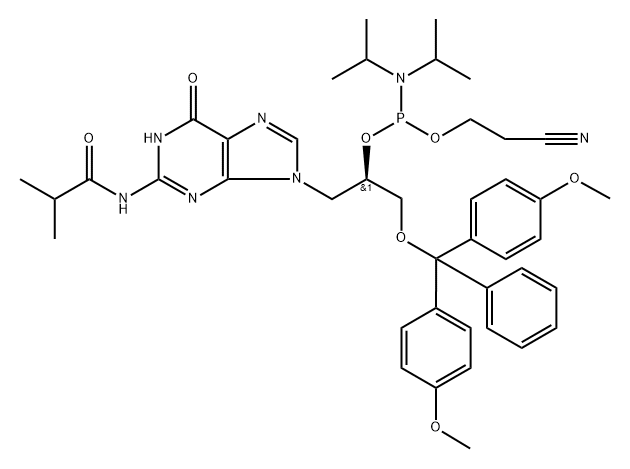 (R)-GNA-G(iBu) phosphoramidite Structure