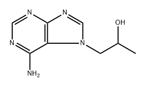 7H-Purine-7-ethanol, 6-amino-α-methyl- 구조식 이미지