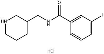 3-Iodo-N-(piperidin-3-ylmethyl)benzamide hydrochloride Structure