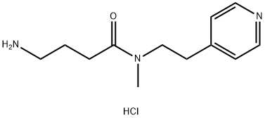 4-Amino-N-methyl-N-(2-(pyridin-4-yl)ethyl)butanamide hydrochloride Structure