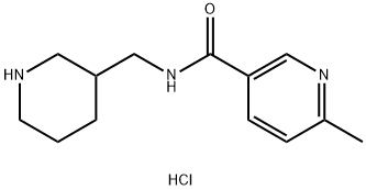 6-Methyl-N-(piperidin-3-ylmethyl)nicotinamide hydrochloride Structure