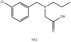 N-(3-chlorobenzyl)-N-propylglycine hydrochloride 구조식 이미지