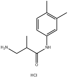 3-Amino-N-(3,4-dimethylphenyl)-2-methylpropanamide hydrochloride Structure