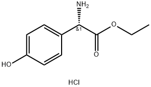 S-4-Hydroxyphenylglycine ethyl ester hydrochloride Structure