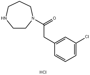 2-(3-Chlorophenyl)-1-(1,4-diazepan-1-yl)ethan-1-one hydrochloride Structure