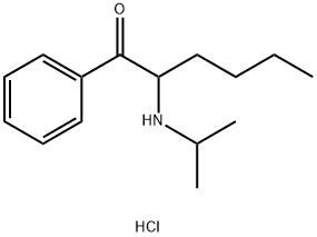 α-Isopropylaminohexanophenone (hydrochloride) 구조식 이미지
