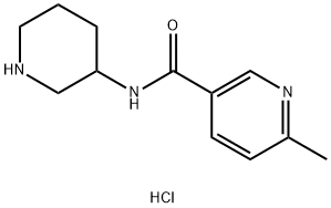 6-Methyl-N-(piperidin-3-yl)nicotinamide hydrochloride Structure