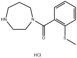 (1,4-Diazepan-1-yl)(2-(methylthio)phenyl)methanone hydrochloride Structure