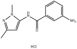 3-Amino-N-(1,3-dimethyl-1H-pyrazol-5-yl)benzamide hydrochloride Structure