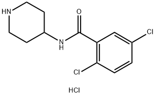 2,5-Dichloro-N-(piperidin-4-yl)benzamide hydrochloride Structure