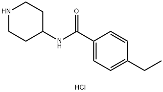 4-Ethyl-N-(piperidin-4-yl)benzamide hydrochloride Structure