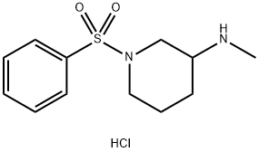 N-methyl-1-(phenylsulfonyl)piperidin-3-amine hydrochloride Structure