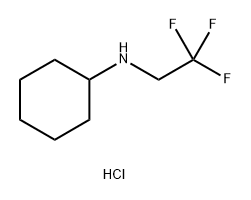 N-(2,2,2-trifluoroethyl)cyclohexanamine hydrochloride Structure