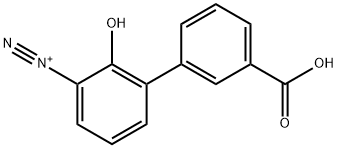 [1,1'-Biphenyl]-3-diazonium, 3'-carboxy-2-hydroxy- 구조식 이미지