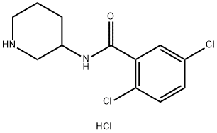 2,5-Dichloro-N-(piperidin-3-yl)benzamide hydrochloride Structure