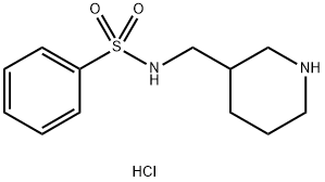 N-(piperidin-3-ylmethyl)benzenesulfonamide hydrochloride Structure