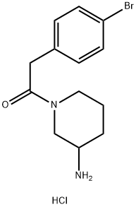 1-(3-Aminopiperidin-1-yl)-2-(4-bromophenyl)ethan-1-one Structure