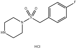 1-((4-Fluorobenzyl)sulfonyl)piperazine hydrochloride Structure