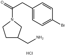 1-(3-(Aminomethyl)pyrrolidin-1-yl)-2-(4-bromophenyl)ethan-1-one Structure