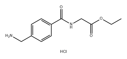 Ethyl (4-(aminomethyl)benzoyl)glycinate Structure