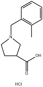 1-(2-Methylbenzyl)pyrrolidine-3-carboxylic acid hydrochloride Structure