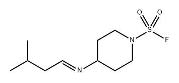 4-[(3-methylbutylidene)amino]- 1-Piperidinesulfonyl fluoride Structure