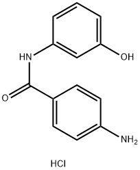 4-Amino-N-(3-hydroxyphenyl)benzamide hydrochloride 구조식 이미지