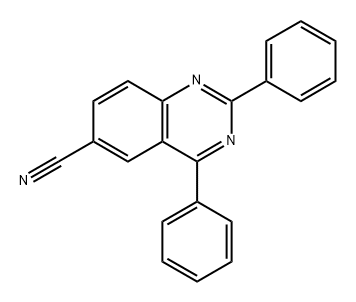 2,4-Diphenyl-6-quinazolinecarbonitrile Structure