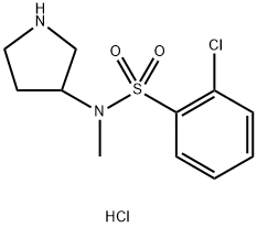 2-Chloro-n-methyl-n-(pyrrolidin-3-yl)benzenesulfonamide Structure