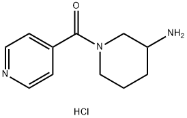 (3-Aminopiperidin-1-yl)(pyridin-4-yl)methanone hydrochloride Structure