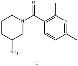 (3-Aminopiperidin-1-yl)(2,6-dimethylpyridin-3-yl)methanone Structure