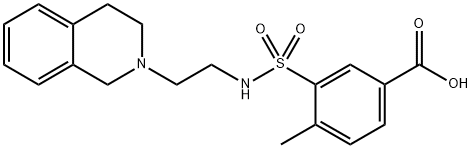 3-(N-(2-(3,4-dihydroisoquinoline-2(1H)-yl)ethyl)sulfamoyl)-4-methylbenzoic acid Structure