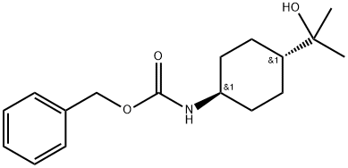 benzyl ((1r,4r)-4-(2-hydroxypropan-2-yl)cyclohexyl)carbamate Structure